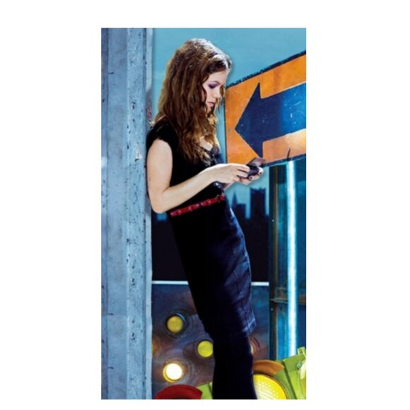 Edie Rose for DKNY Overdye Denim Pencil Dress - Sz Med - Picture 12 of 13